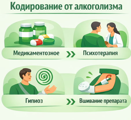 кодирование от алкоголизма в Заволжье Санати